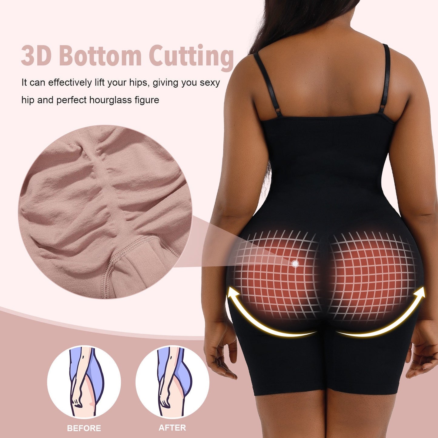 Bodyglide Comfort Mid- Thigh Sculpting Bodysuit